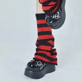 Gothic Striped Leg Warmers